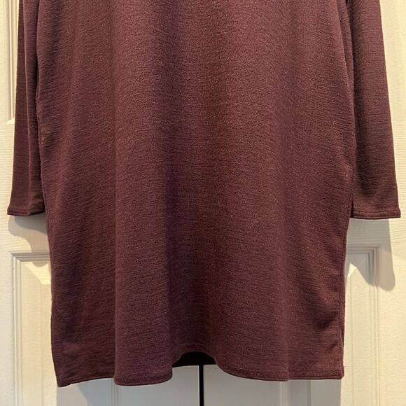 Aritzia Wilfred Free‎ Burgundy Long Sleeve Dress Size XS - Picture 3 of 11